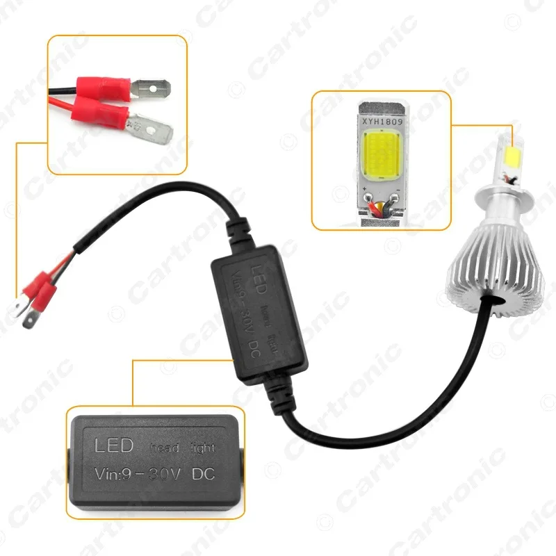 Лидер продаж автомобильная лампа H3 60 Вт Cob светодиодный льная светодиодная фара