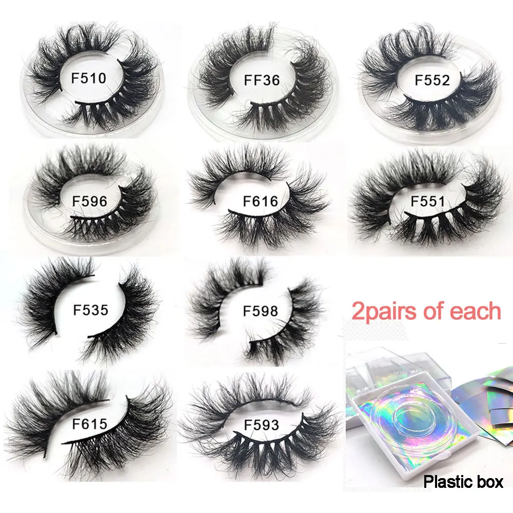 wholesale price 20 pairs HOT SALE long lasting 3D mink eyelashes Big dramatic volumn eyelashes strip individual false eyelash