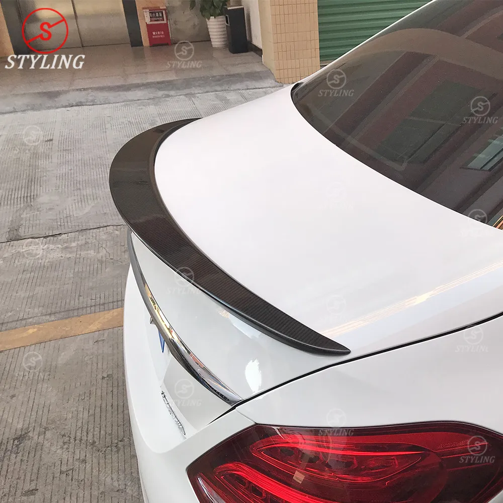 УГЛЕРОДНЫЙ спойлер W205 Для Седана стиль AMG для Mercedes-benz C200 C300 C63 C250 задний крыло