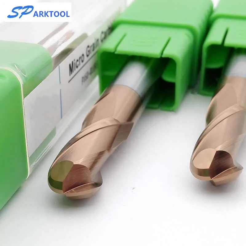 HRC65 шаровая носовая фреза карбидная Концевая с покрытием из сплава Вольфрамовая