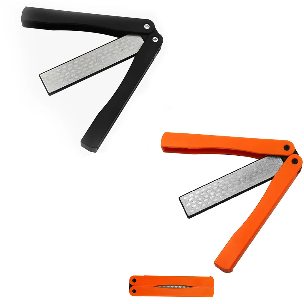 Двухсторонняя точилка для ножей точильный камень складной карманный