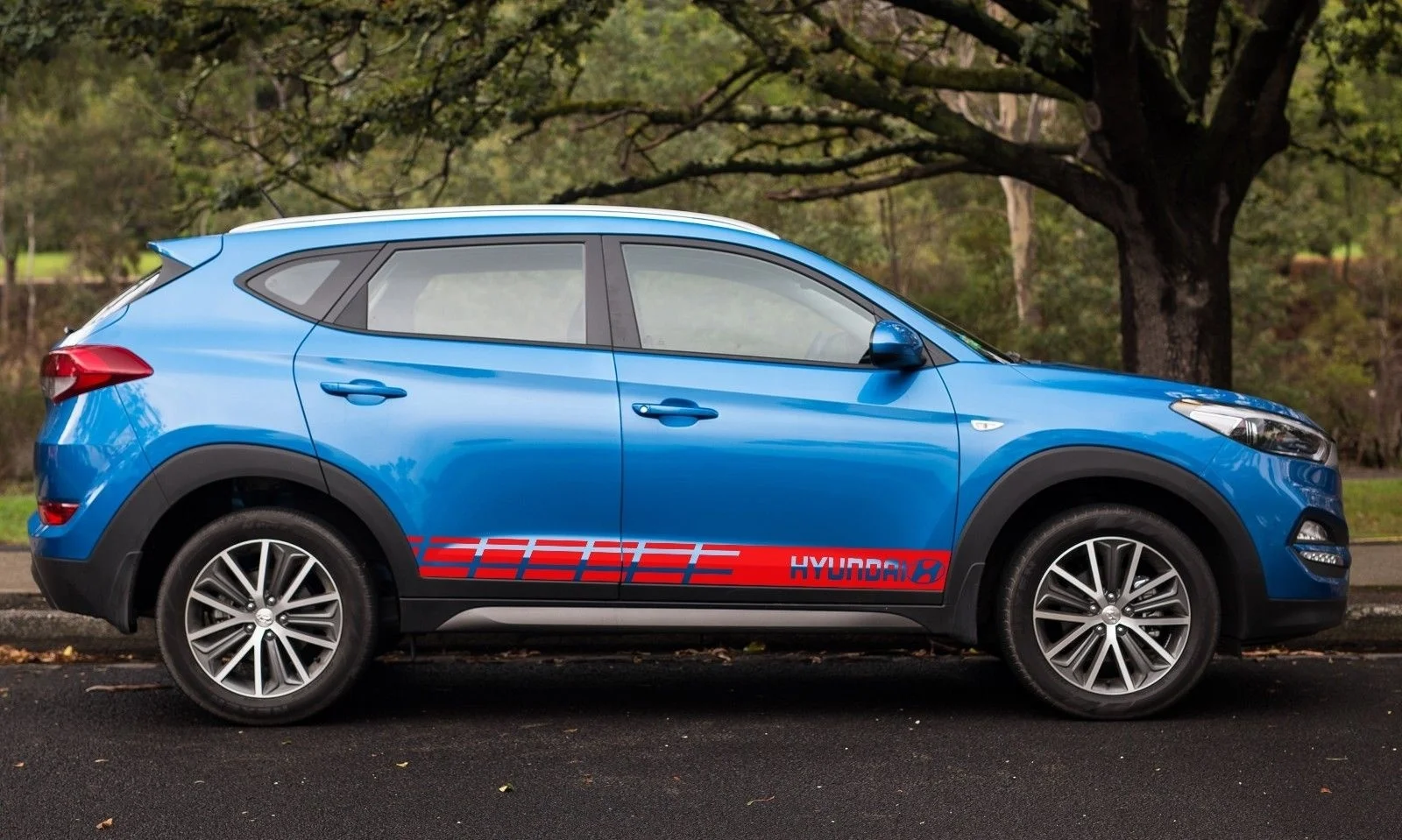 

Для 97,5 "многоцветная графическая наклейка Tucson Equus Veloster Car Racing
