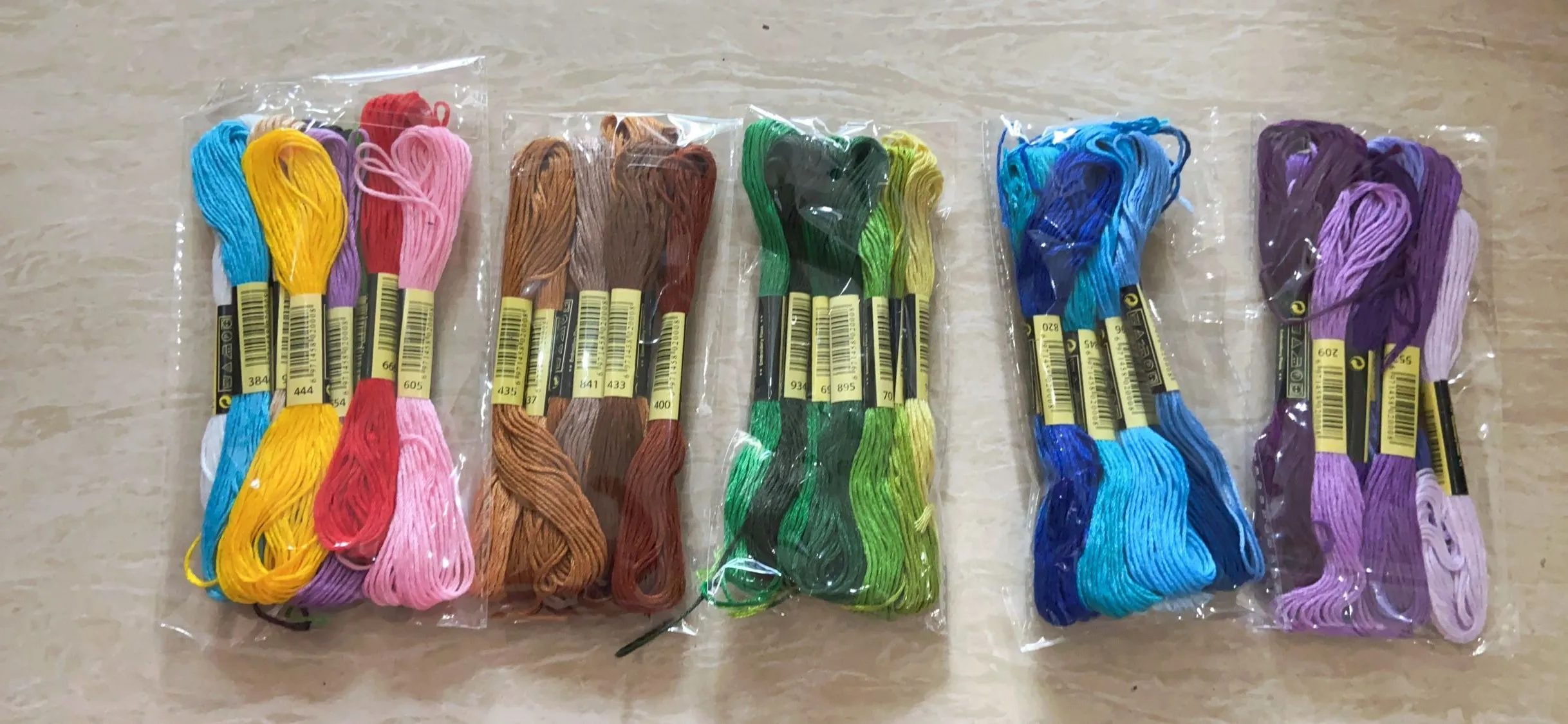 Различные цвета 447 цветов в наличии вышивка/вышивка крестом нить смешанные или