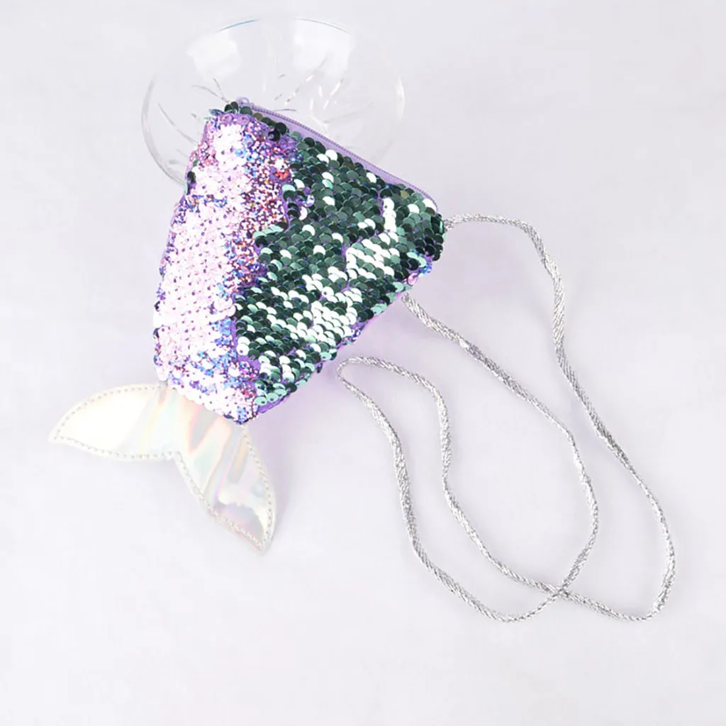 2020 женский модный двухсторонний кошелек с блестками на плечо мини сумка