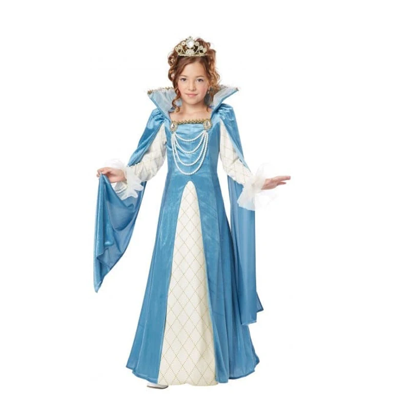 

Snailify Princess Pearl Medieval Fancy Dress Up Halloween Girl Costume Kids Renaissance Queen Kids Costume