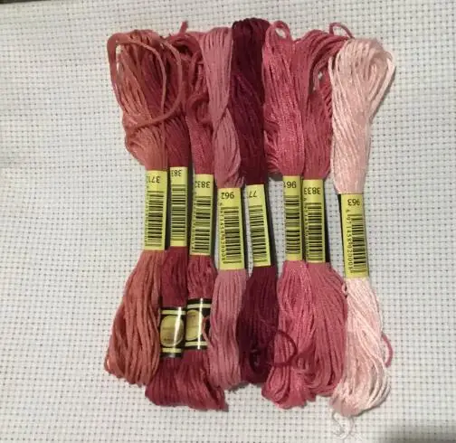 CXC Cross Stitch Thread The Unique Style 8 Cotton Embroidery Thread Floss Sewing Skeins Craft Gradient Color On - CXC Нитки для вышивания крестиком Уникальный стиль 8 хлопковых нитей для вышивания флосс шитья мотков ремесел градиентный цвет на.