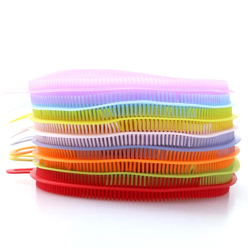 

Silicone Dish Washing Scrubber Insulation Kitchen Fruit Vegetable Dish Cloth Multifunction Cleaning Gadgets