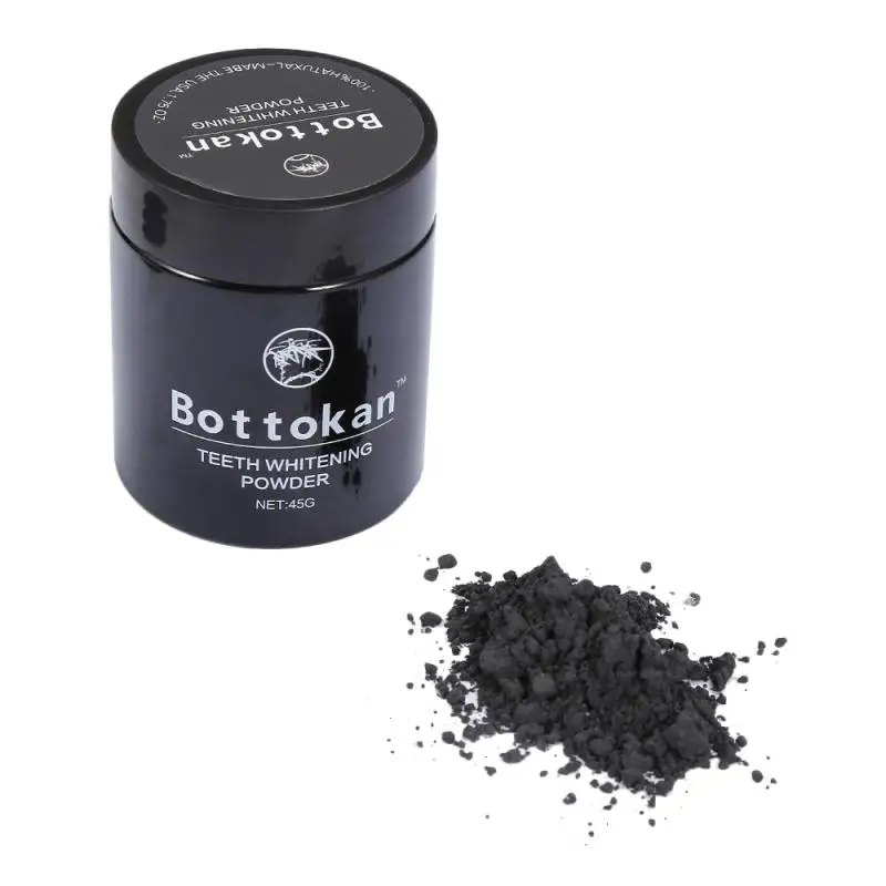 45 г отбеливающий порошок для зубов с бамбуковым углем натуральная Органическая