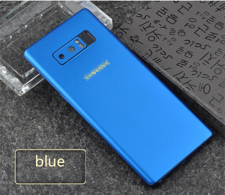 blue Новая кожа Наклейка для samsung Note8 9 полное тело цветной Стикер Обертывание кожи чехол для samsung S10 S8 S9 Plus ледяная Пленка чехол - Цвет: blue
