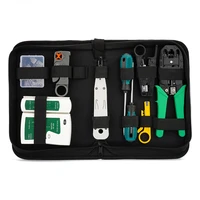 12 network repair tool kits network tester and ethernet cable crimping tool wire stripper and screwdriver