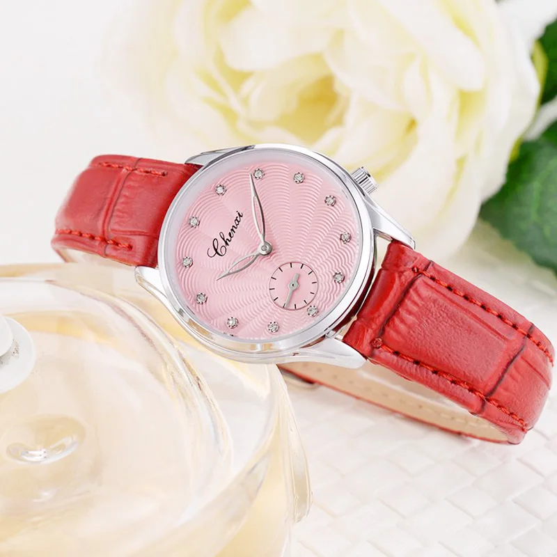 Роскошные брендовые ЖЕНСКИЕ НАРЯДНЫЕ часы CHENXI элегантные розового золота