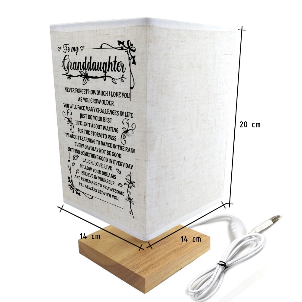 Лампа для чтения моей внучки напечатанная со значимым содержанием благословения