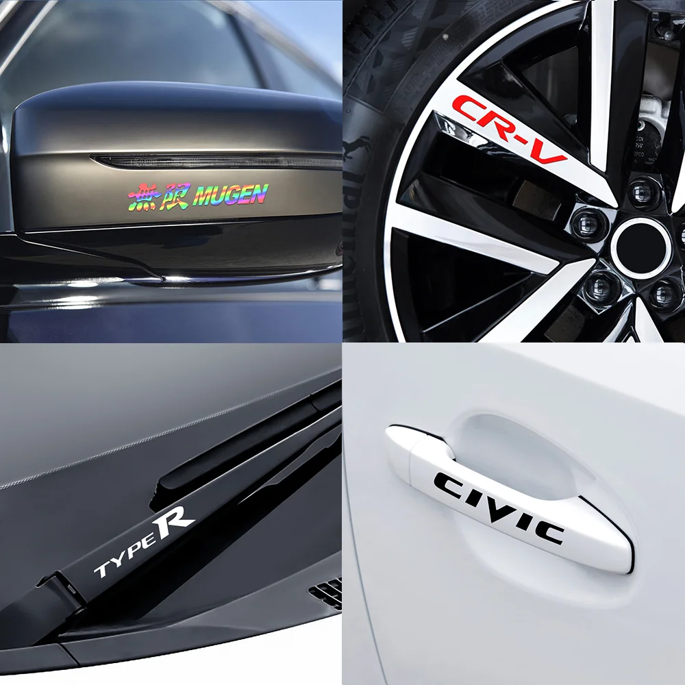 4 шт. стайлинга автомобилей обод колеса Декор наклейки на ручку тела Стикеры для