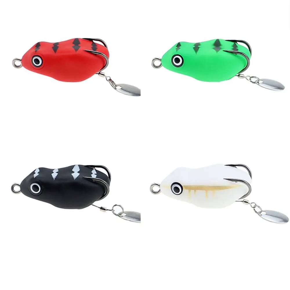 

Fishing Tackle Lifelike Floating Double Hooks Soft Topwater Swimbaits Fishing Lures Frog Lure Thunder Frog