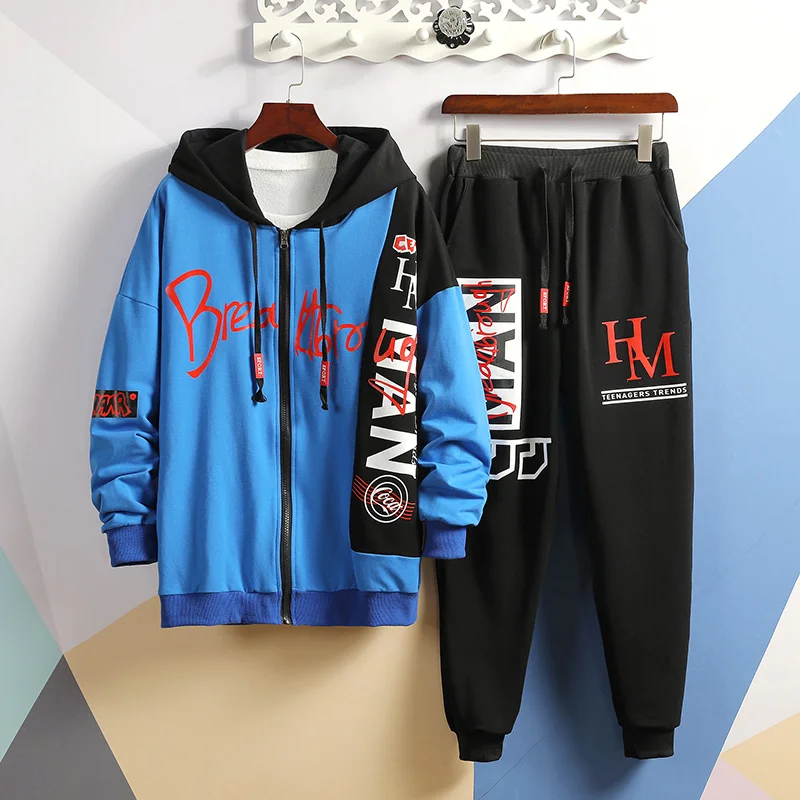 Спортивный костюм Huncher мужские комплекты 2020 Мужская модная уличная одежда в