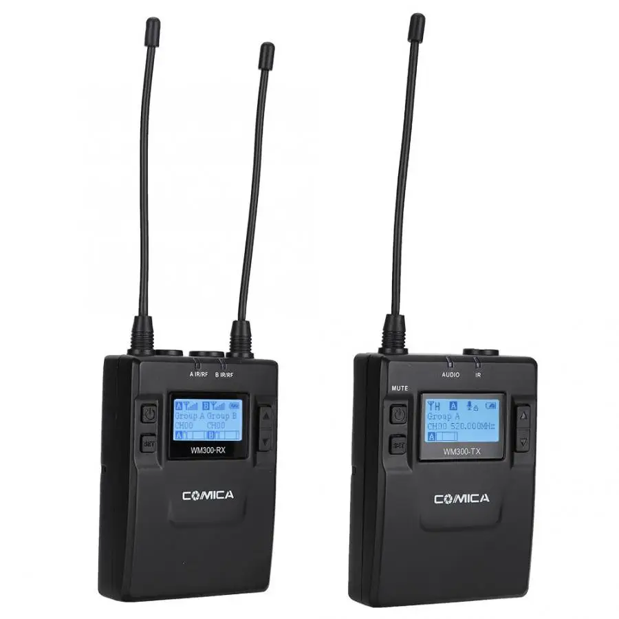 COMICA CVM-WM300C UHF96 1R1T 120m Комплект беспроводных передатчиков микрофона для ресивера |