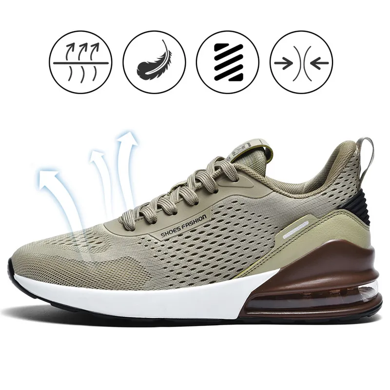 Кроссовки мужские и женские с воздушной подушкой дышащие сетчатые легкие для