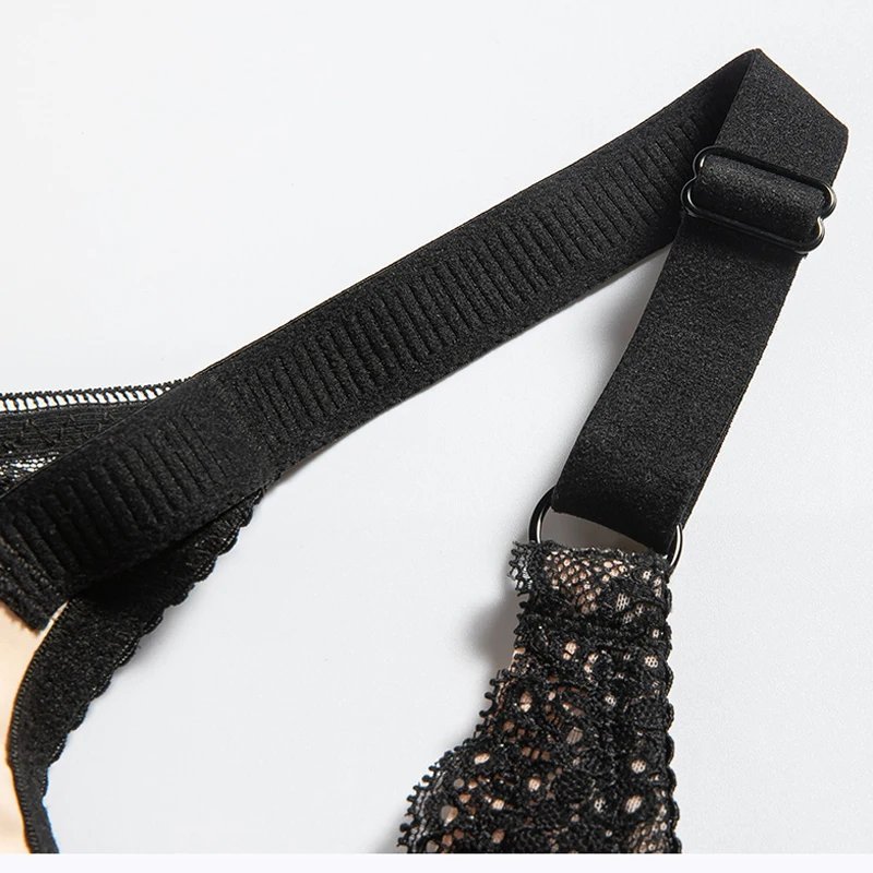 

Women's Full Cup Support wire free Lace Bra 32 34 36 38 40 42 44 46 B C D E F G