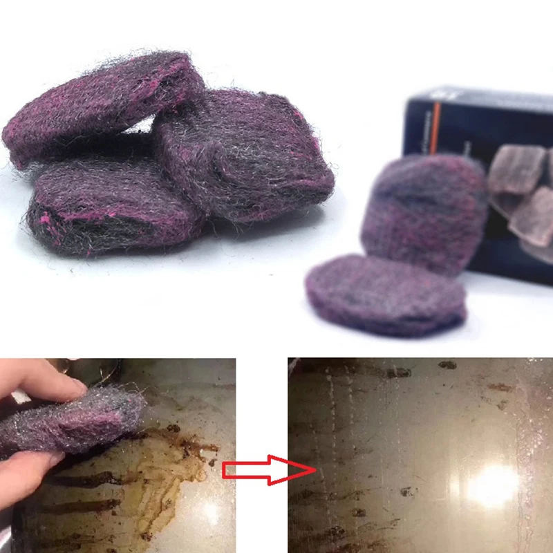 

10pcs Kitchen Scrubbing Sponge Steel Wire Dish Brush Cleaner Pads Cleaning Tools