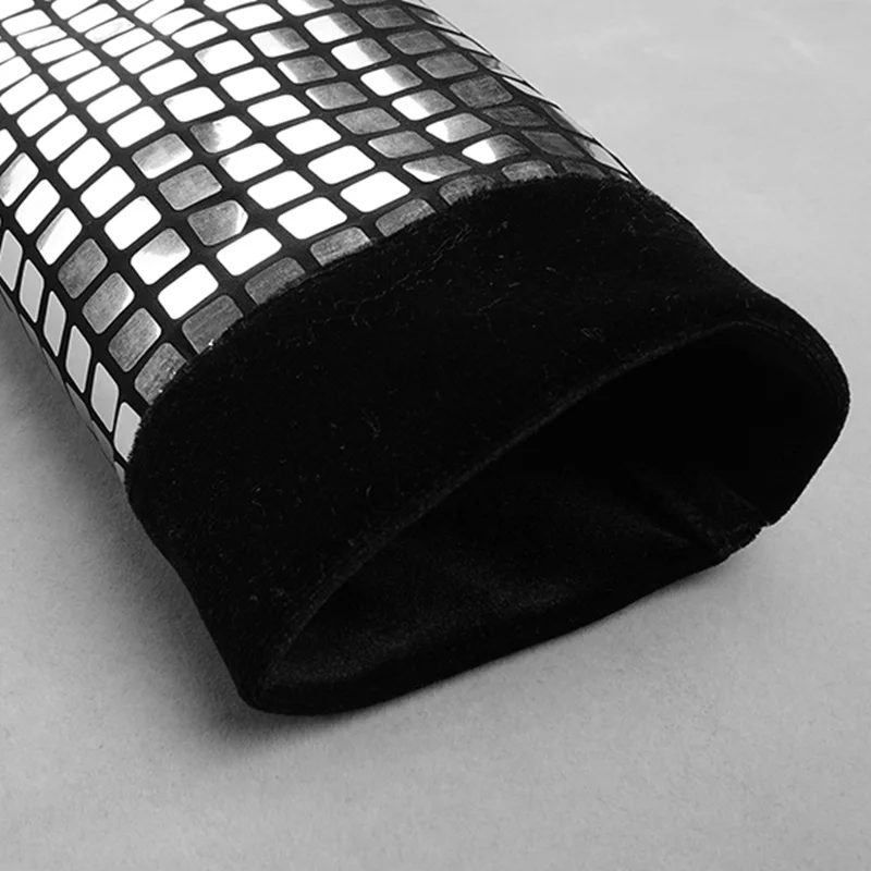 Женский клетчатый костюм из трех предметов вечерние Серебристые топы и шорты с