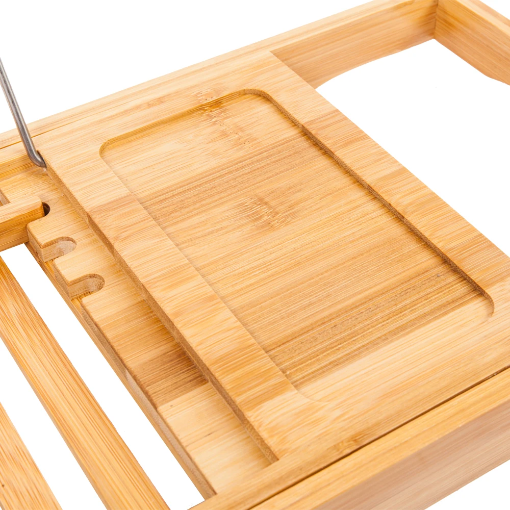 

US WarehousePortable Multi-function Bathtub Storage Rack Wood Color Storage Shelf