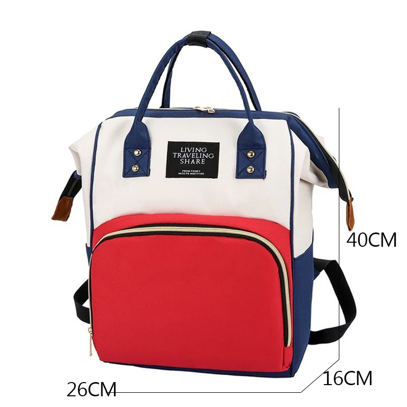 

Fashion Diaper Bags Mummy Backpack Multi Functions Large Capacity Nappy Bag Nursing Bag for Baby Care for Traveling Waterproof