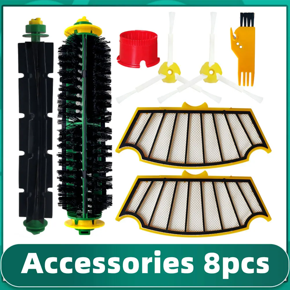 iRobot Roomba 500 Series 510 530 535 532 550 560 564 570 580 585 595 Accessory Hepa Filter Main Side Brush Vacuum Cleaner Part