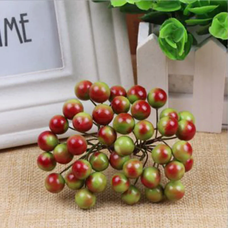 Мини модная Имитация на Рождество Рождественская пена фруктовые искусственные