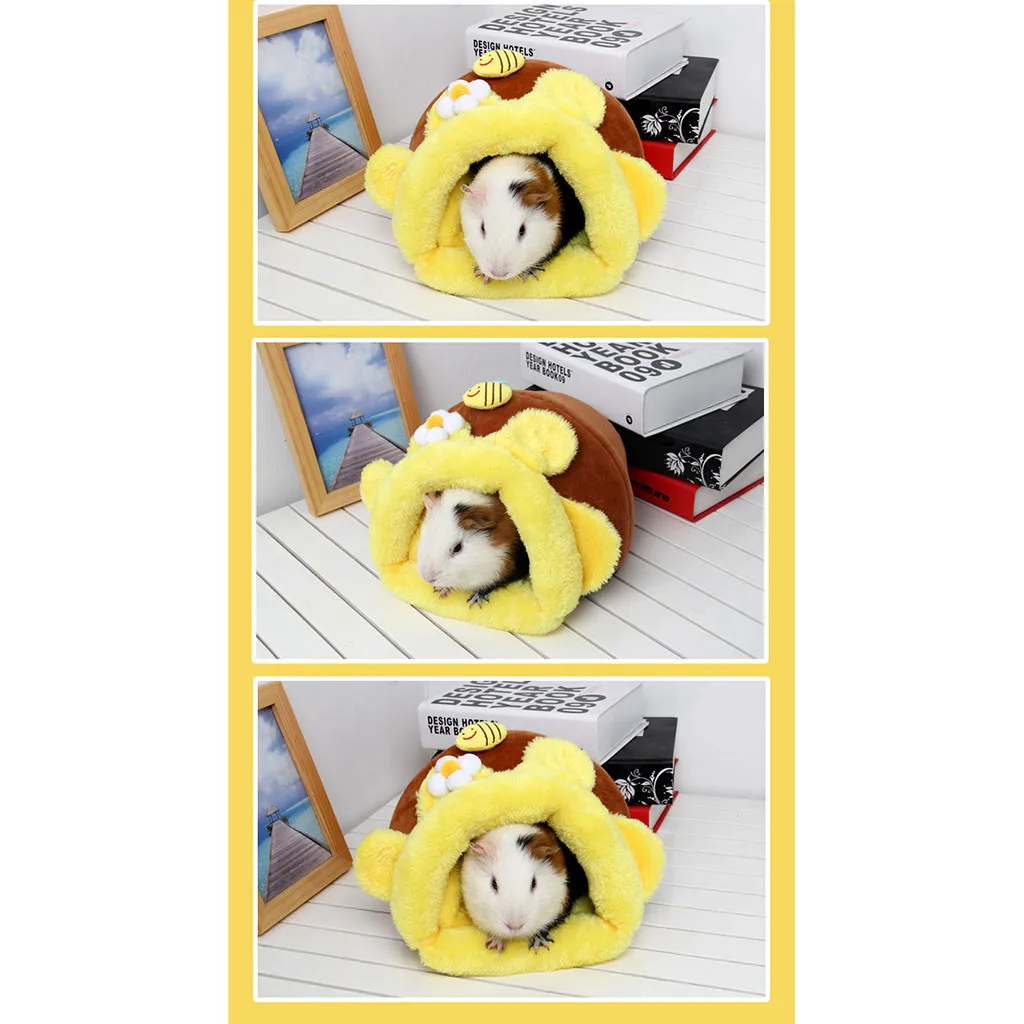 Hamster Nest Kennel Bed Warm Winter Supplies Guinea Pig Rabbit House Rat Cave Sleeping Bag Mat Pad Tent | Дом и сад