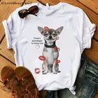 Женская футболка с забавным принт чихуахуа, топ с собачкой, Милая футболка для влюбленных девушек