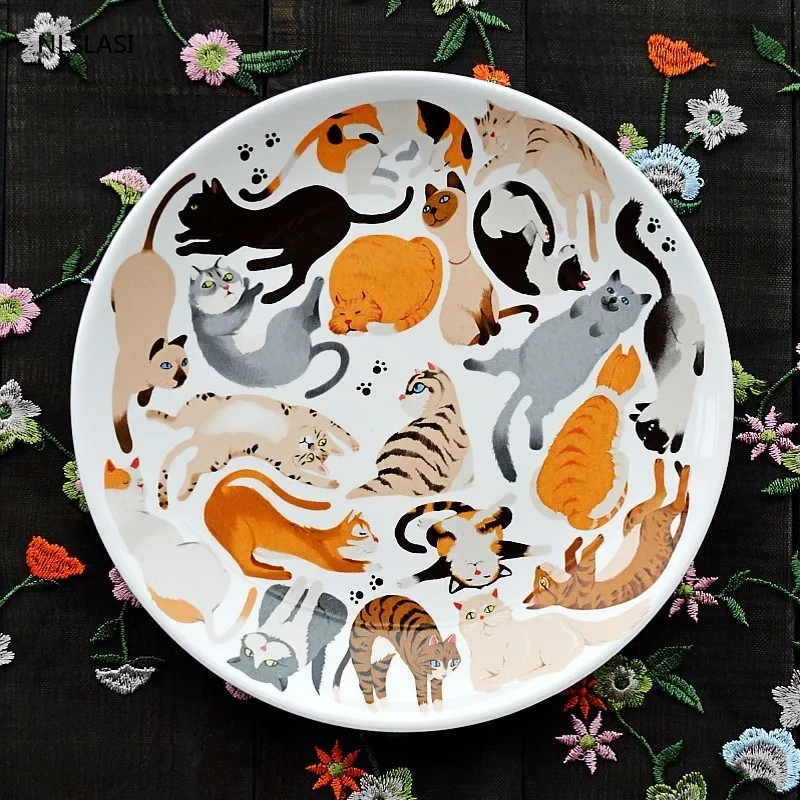 

Nordic Country Style Creativity Ceramic Home Breakfast Tableware Dinner Plate Dish Porcelain Dessert Dinnerware