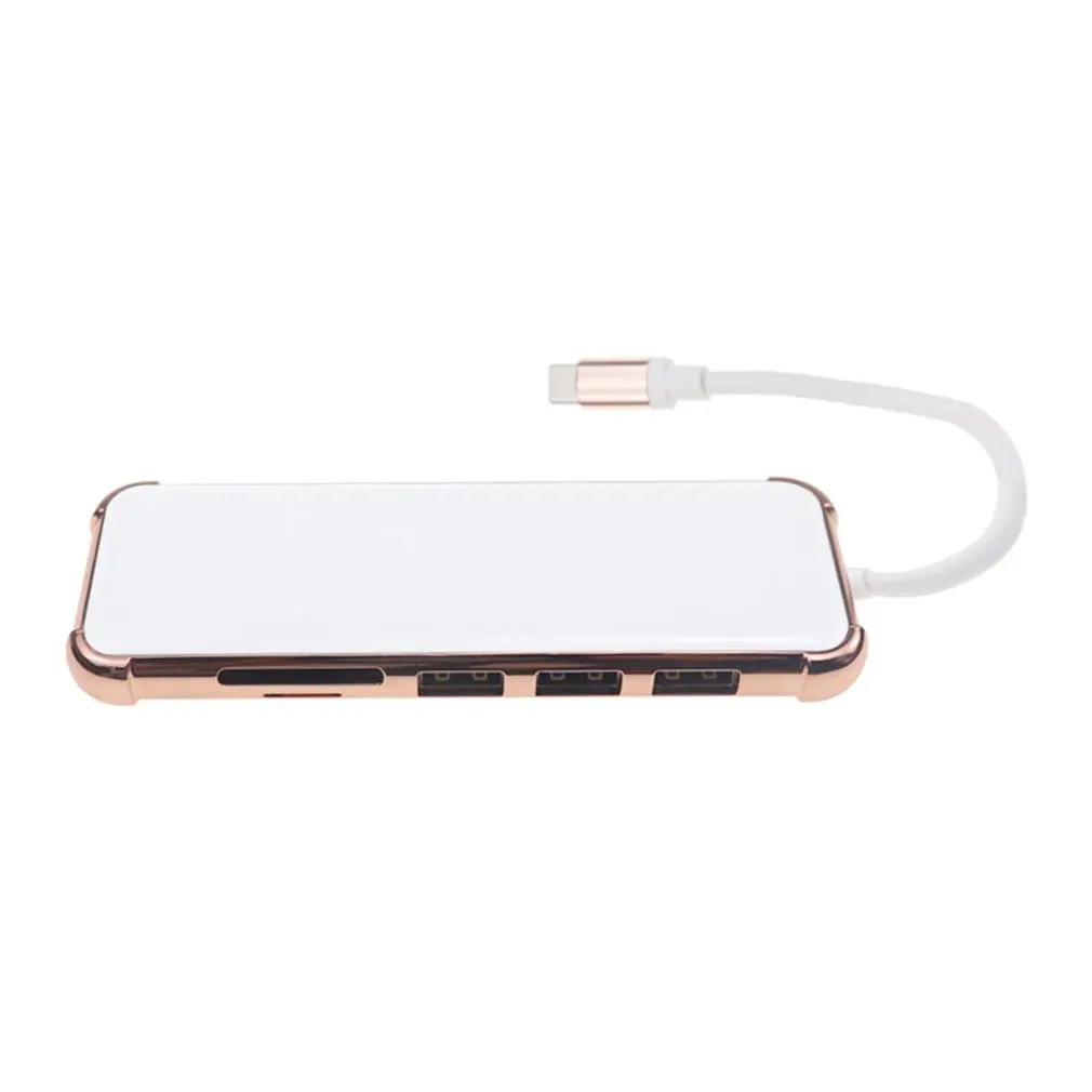 Док-станция USB Type-C/HDMI разветвитель 6-в-1 PD 3 0 для MacBook Pro Air 4K USB-разветвитель