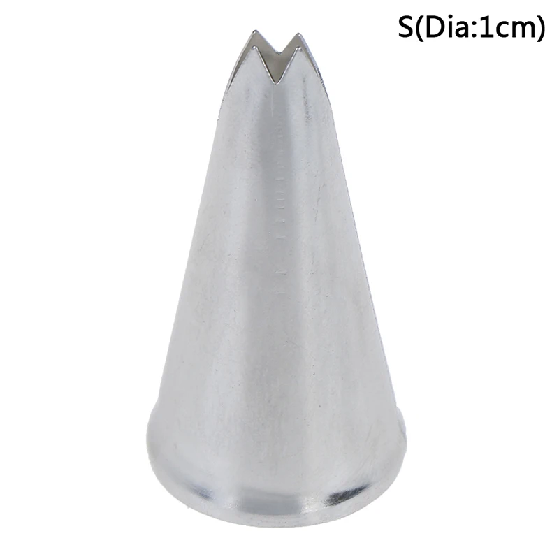 

Stainless Steel Nozzle Open Star Tip Pastry Cookies Tools Icing Piping Nozzles Cake Decorating Cupcake Creates Drop Leaf