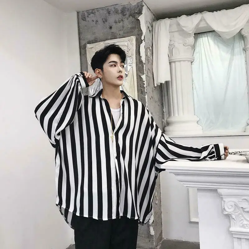 

Long Sleeve Striped Shirt New Spring Autumn Men's Thin Leisure Fashion Trend Loose Comfortable Simplicity All-Match Trend