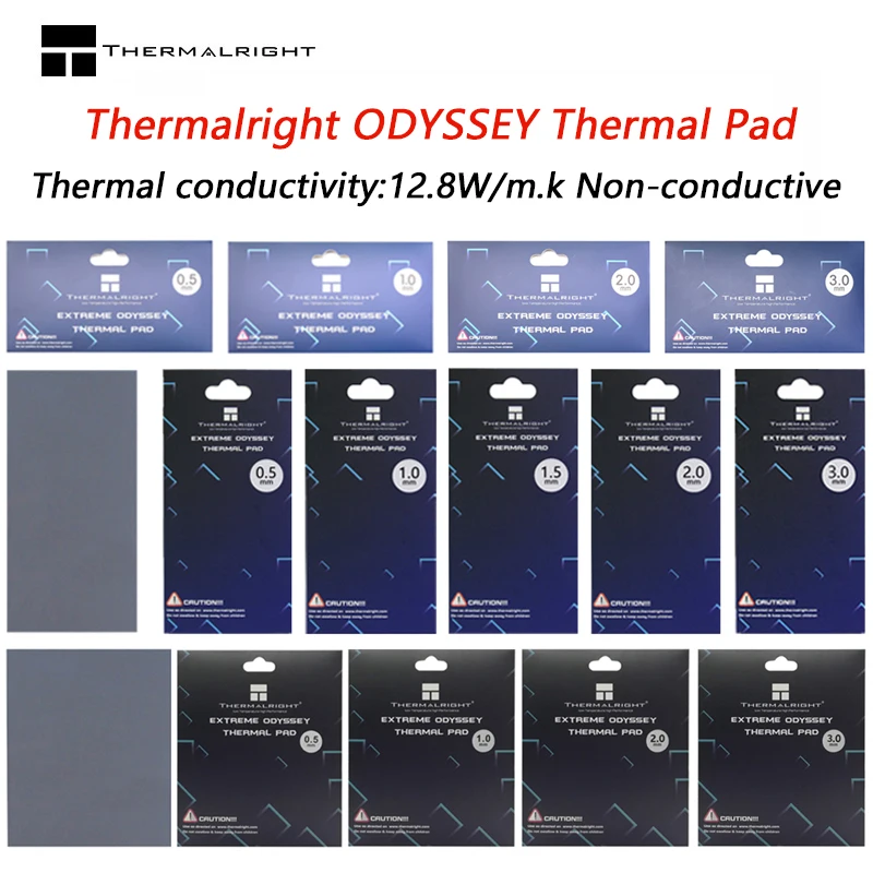

Thermalright ODYSSEY 12.8 w/mk silicone thermal pads gpu for ssd CPU GPU Graphics Motherboard Heat Dissipation THERMAL HEAT PAD