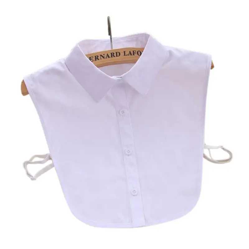 Накладной воротник от рубашки белый и черный галстук винтажный съемный