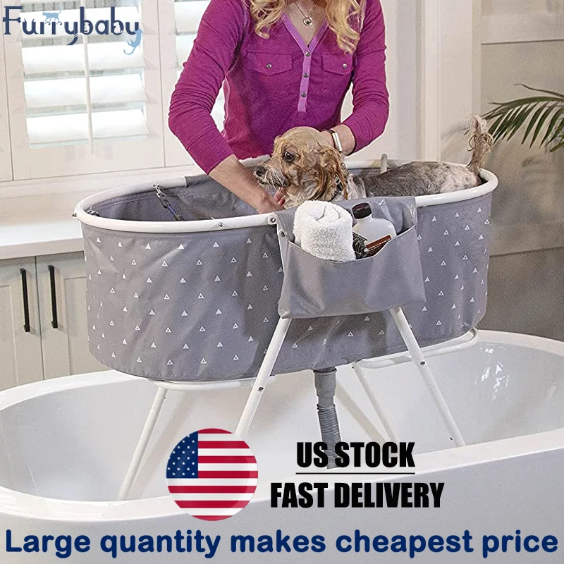 

Foldable Dog Bath Tub Pet SPA Portable PVC Bathing Tub Kids Indoor Outdoor Folding Wash Bathtub Collapsible for Large Dogs