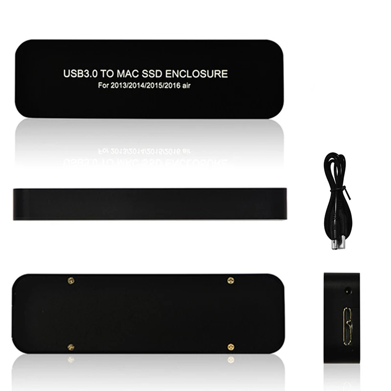 Внешний корпус qиндийский HDD USB 3 0 M.2/M2 SSD жесткого диска для Apple Macbook Pro 2013 2014 2015