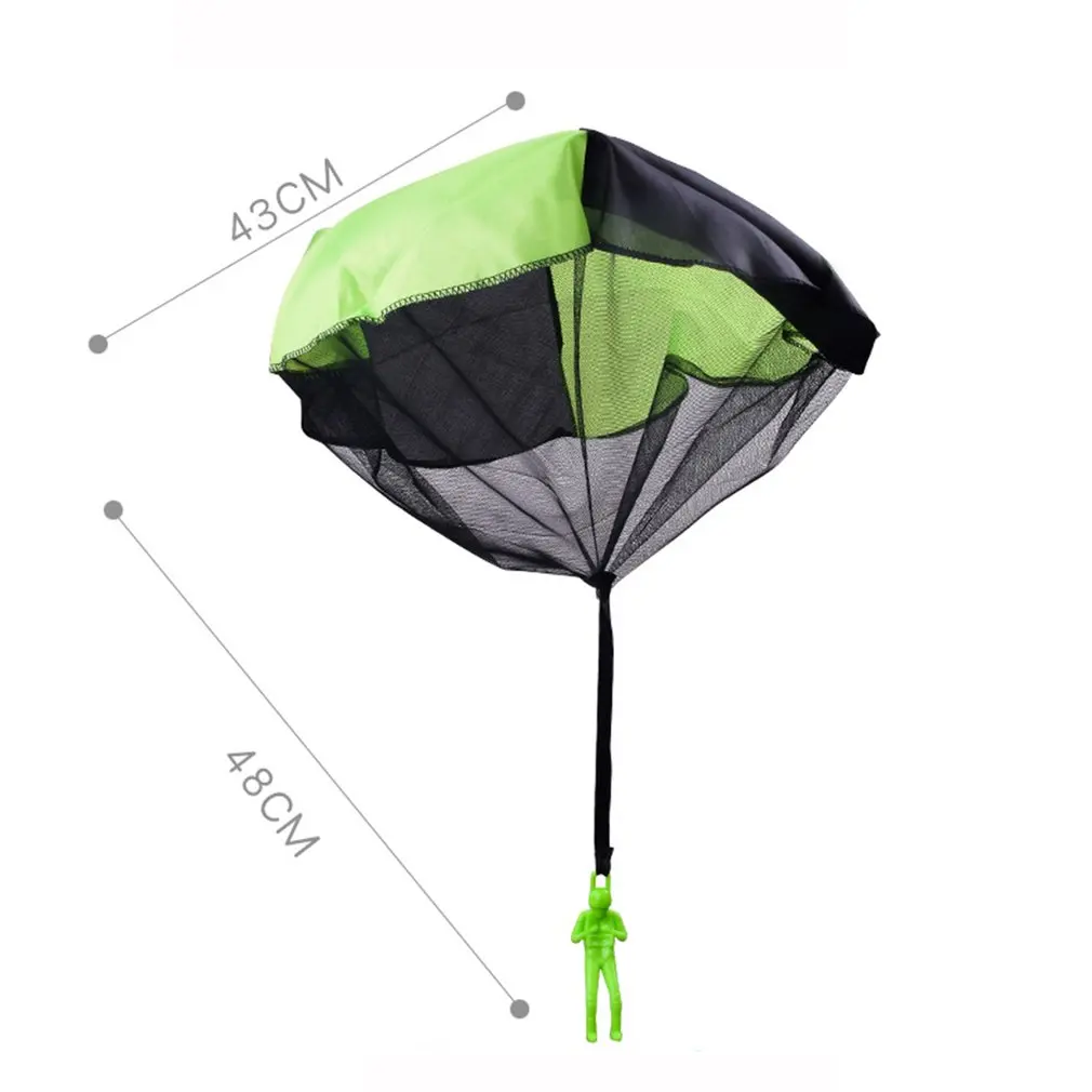 

Funny Design Kids Hand Throwing Parachute Toy For Children Educational Parachute With Figure Soldier Outdoor Play Games Sports