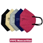 Черная, темно-синяя, серая FFP2mask KN95 Mascarillas, маски для лица mascherina ffp2, взрослые гигиенические одобренные маски ffp2repelable