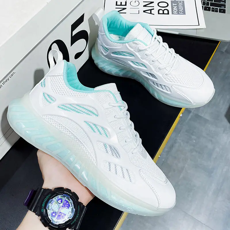 

Winter 2021 New Students All-Match White Shoes Men's Casual Increase Sports Daddy Shoes