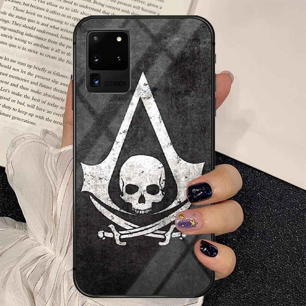 

Assassins Game Creed Phone Tempered Glass Case Cover For Samsung Galaxy S Note 5 6 9 10 10E 20 21 FE Plus Uitra Waterproof Soft