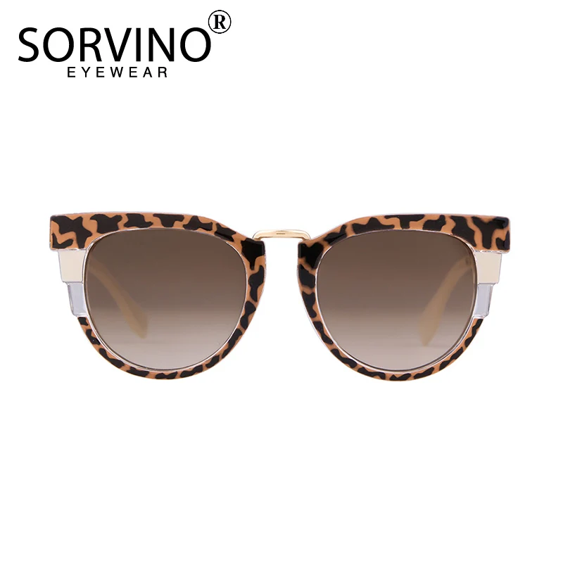 Женские солнцезащитные очки в стиле ретро SORVINO брендовые дизайнерские кошачий
