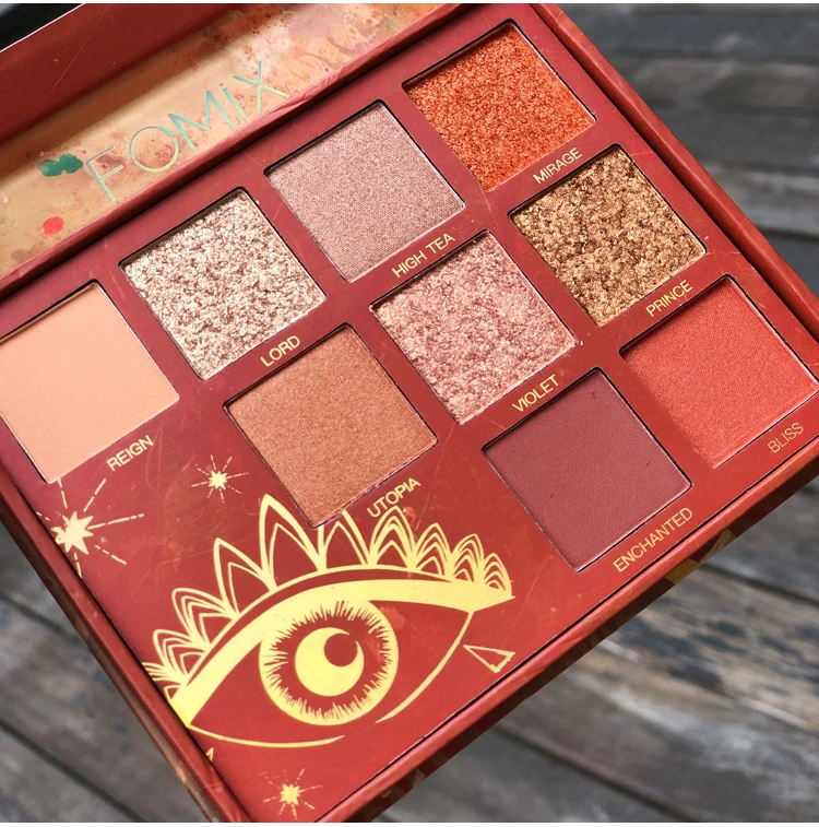 9 видов цветов натуральные блестящие тени для век Палетка с блестками матовый