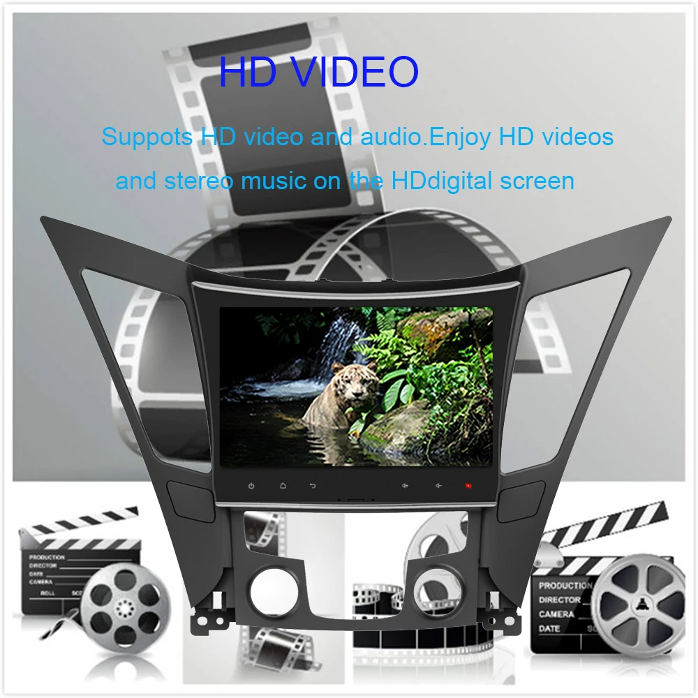9 &quotAndroid 10 0 Восьмиядерный Автомобильный GPS-навигатор для Hyundai Sonata /i40/i45/i50 2011-2014
