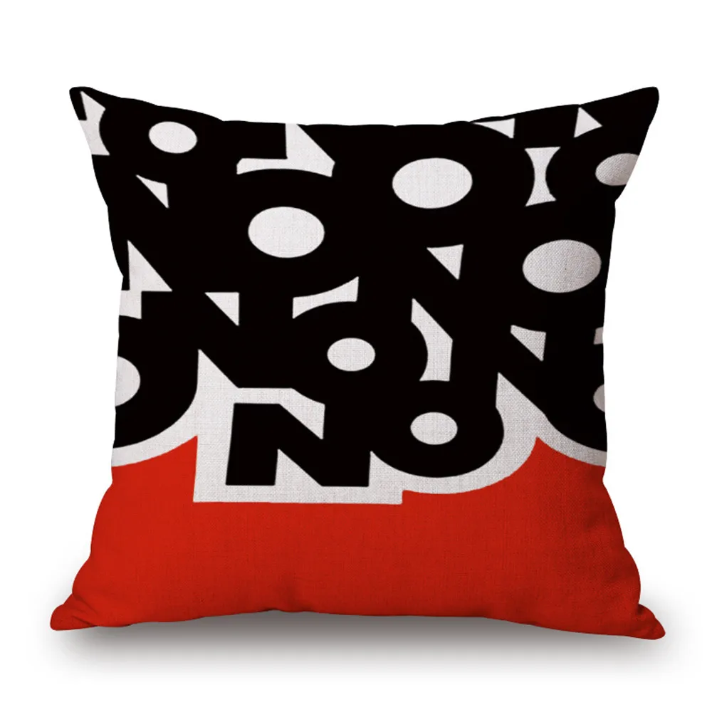 Декоративный декоративный чехол для подушки наволочка с геометрическим