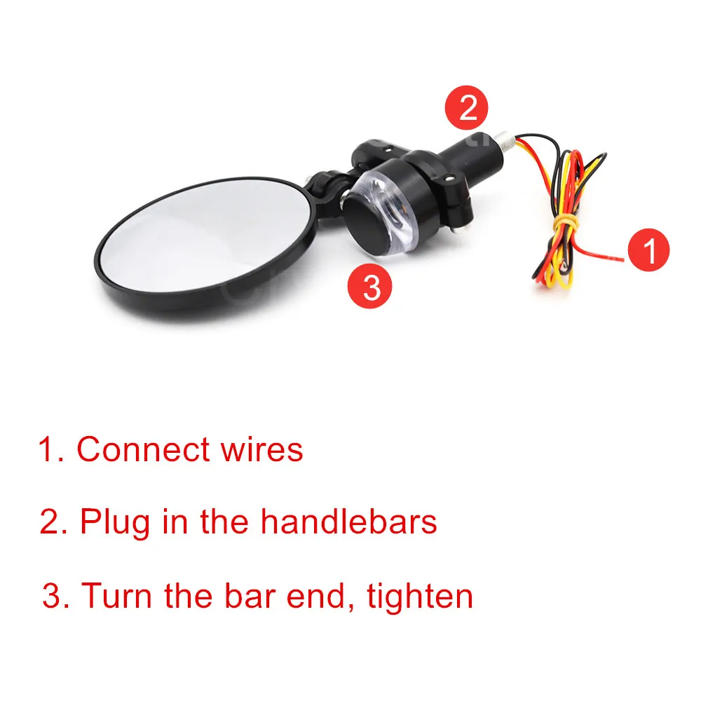 Светодиодная лампа для зеркала заднего вида 22 мм 7/8 дюйма |