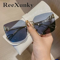 new 2022 oversized designer sunglasses womens luxury brand square sun glasses mens vintage mirror shades uv400 lunette femme