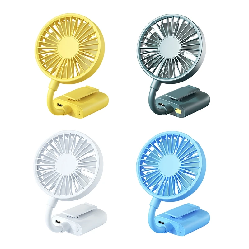 

Mini Portable Clip-on Fan USB Rechargeable Cooling Fans Desktop Fan Dormitory Stroller Outdoor Travel Air Cooler