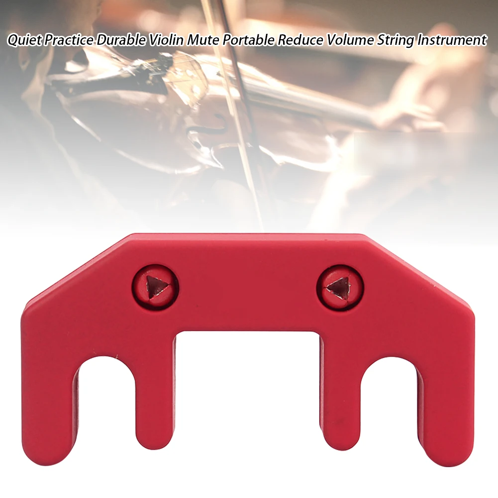 

Fiddle Quiet Practice Durable Reduce Volume Accessories Acoustic Silicone Violin Mute Beginner Portable Rubber String Instrument